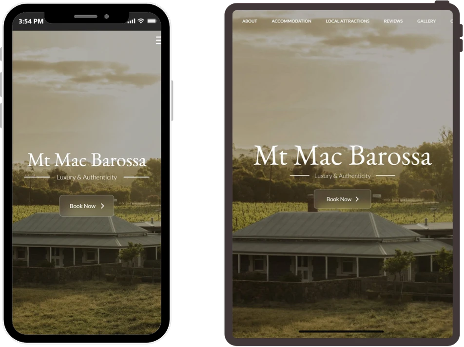 A South Coast Websites build on mobile and tablet
