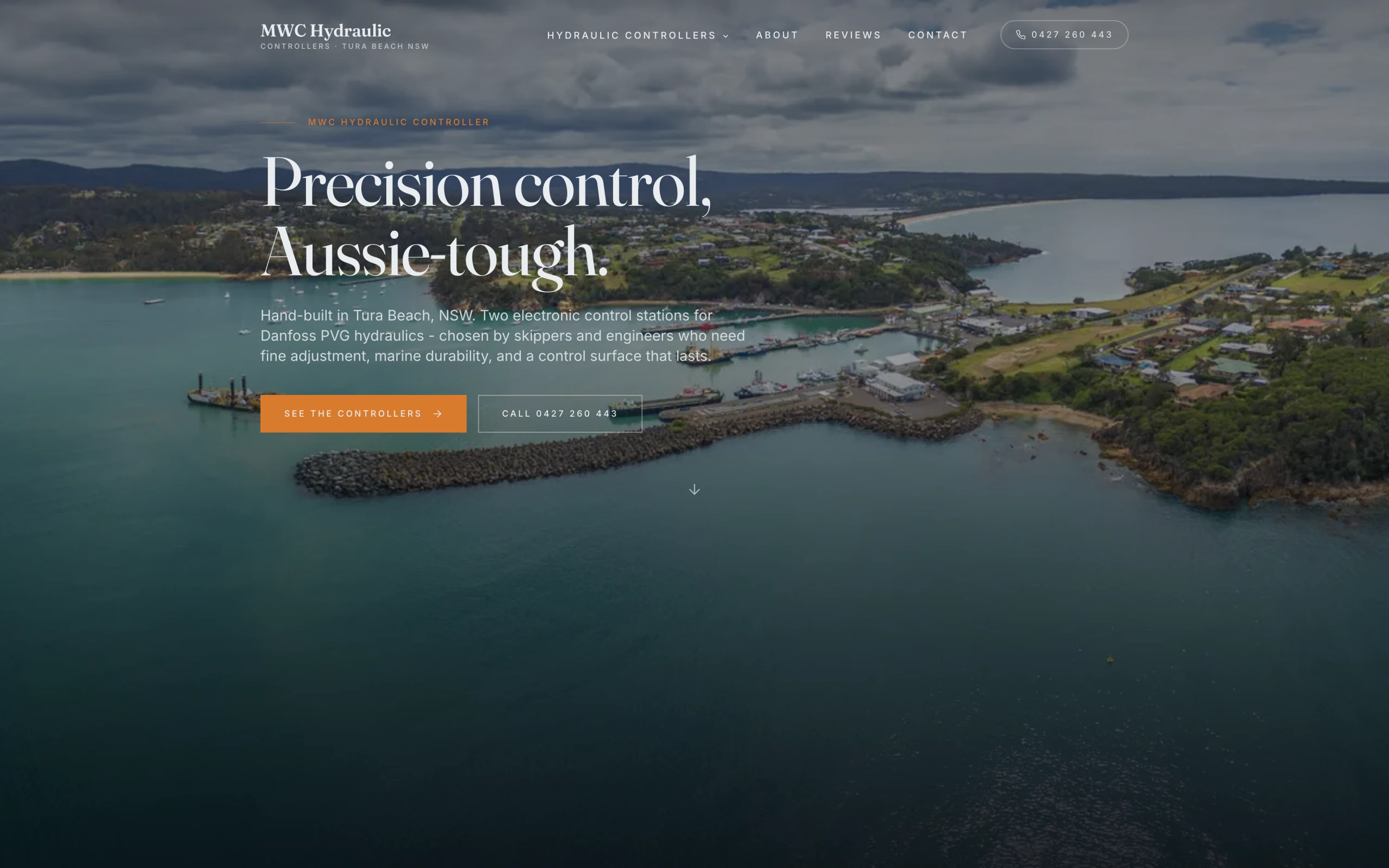 MWC Hydraulic Controller website screenshot